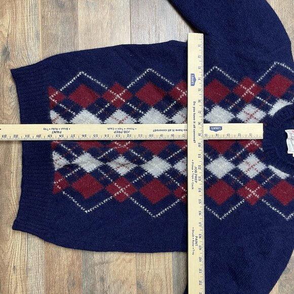 AVTG Archie Brown & Son Argyle Wool Sweater L | Made in England 100% Pure Wool - Picture 4 of 10